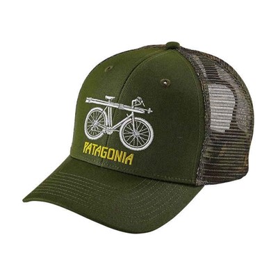 Patagonia Snow Cycle Trucker Hat темно-зеленый - Увеличить