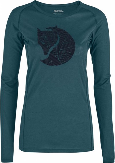 FjallRaven Abisko Trail T-Shirt Printed Ls женская - Увеличить
