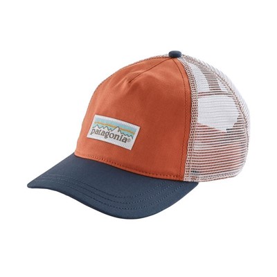 Patagonia Pastel P-6 Label Layback Trucker Hat женская темно-оранжевый ONE - Увеличить