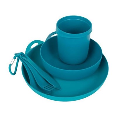 посуды SeatoSummit Delta Camp Set (Bowl, Plate, Mug, Cutlery) голубой - Увеличить