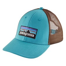 Patagonia P-6 Logo Lopro Trucker Hat голубой ONE