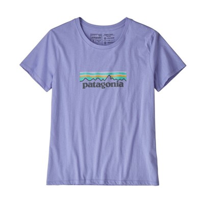 Patagonia Pastel P-6 Logo Organic Crew T-Shirt женская - Увеличить