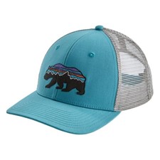 Patagonia Fitz Roy Bear Trucker Hat голубой ONE