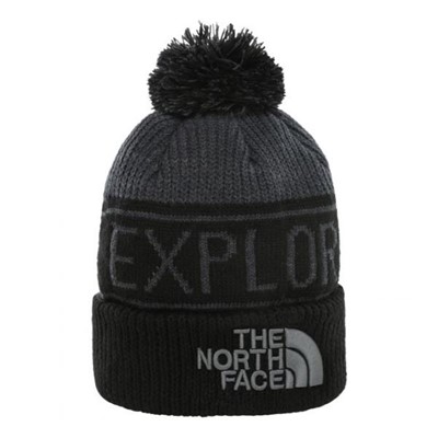 The North Face Retro Pom Beanie серый ONE - Увеличить