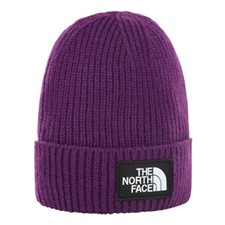 The North Face TNF Logo Box Cuffed Beanie фиолетовый ONE