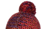Buff Knitted&Polar Hat Margo темно-красный ONESIZE