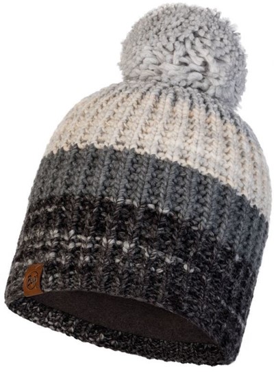 Buff Knitted&Polar Hat Alina Grey серый ONE - Увеличить