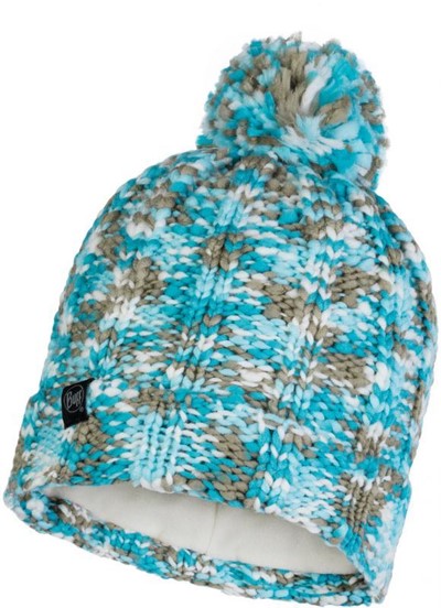 Buff Knitted&Polar Hat Livy голубой ONESIZE - Увеличить