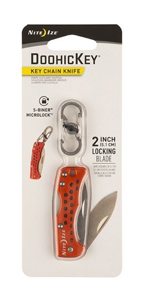 карманный Nite Ize Doohickey Key Chain Knife оранжевый - Увеличить