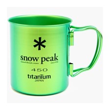 Snow Peak титановая Ti-Single 450 зеленый 0.45Л