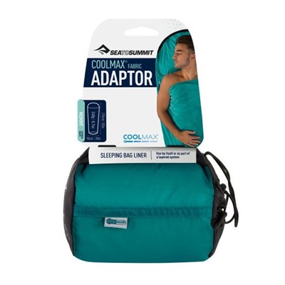 SeatoSummit Adaptor - Coolmax® Mummy Liner голубой 210СМ - Увеличить