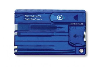 Швейцарская Victorinox SwissCard Quattro синий - Увеличить