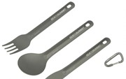 SeatoSummit Alphalight Cutlery Set 3PC (Knife, Fork and Spoon) серый