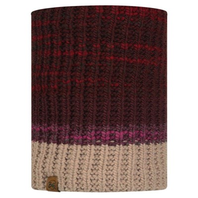Buff Knitted & Fleece Neckwarmer Alina темно-красный ONE - Увеличить