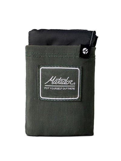 Matador Pocket Blanket 3.0 с зелёным чехлом черный 160X110СМ - Увеличить