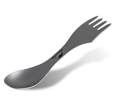 Naturehike TZD12 Titanium Cutlery серый 18.3*3/4СМ - Увеличить