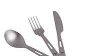 GORAA 3-Piece Titanium Cutlery Set серый