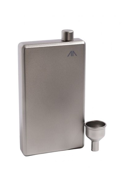 GORAA Titanium Pocket Flask With Funnel серый 200МЛ - Увеличить