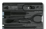 Victorinox Swiss Card Classic, 10 функций, инструменты из нержавеющей стали черный