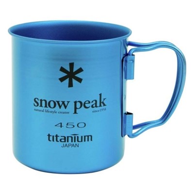 Snow Peak титановая Ti-Single 450 голубой 0.45Л - Увеличить
