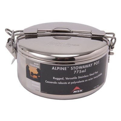MSR с крышкой Alpine Stowaway Pots 775 ml серый 0.775Л - Увеличить