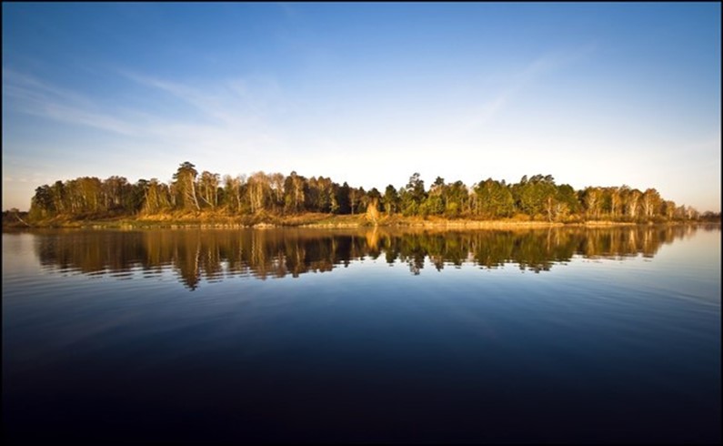 Озеро Петровское, алтайский край, позднее утро 
