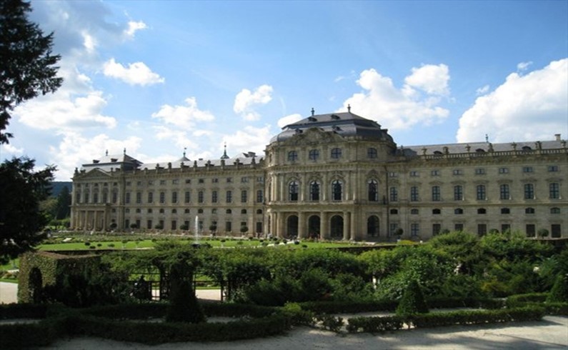 'Wurzburger Residenz' - the palace of Wurzburg, one of the most harmonic palaces of the baroque era.