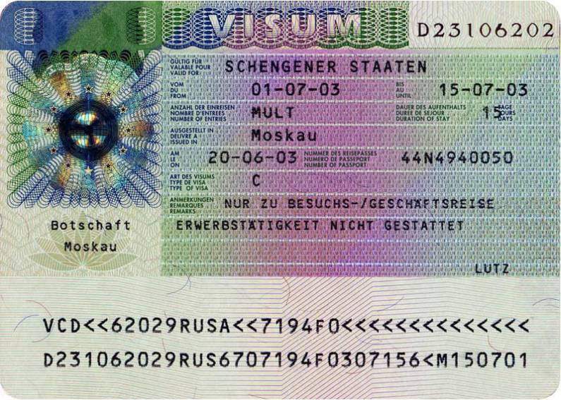 Гостевая шенгенская виза