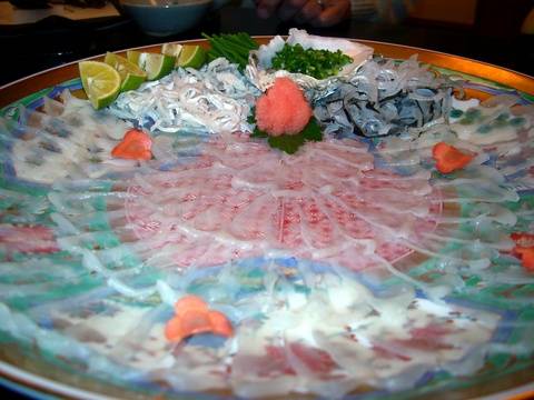 Блюдо из рыбы Фугу