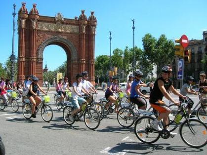На велосипеде по Барселоне