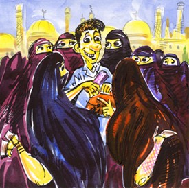…Компании закутанных в чадры персидских красавиц подбегали ко мне по одному взмаху руки, чтобы получить драгоценное фото с европейским туристом или - предел мечтания - мою визитную карточку…